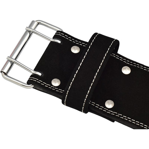 RDX BLACK LEATHER POWERLIFTING BELT-6